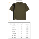 LINEAR TEE IN OLIVE