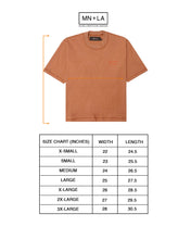 MN+LA™ SCRIPT LOGO TEE IN APRICOT