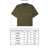 M'$ PAISLEY PATCHWORK MILITIA MOCK NECK TEE IN OLIVE