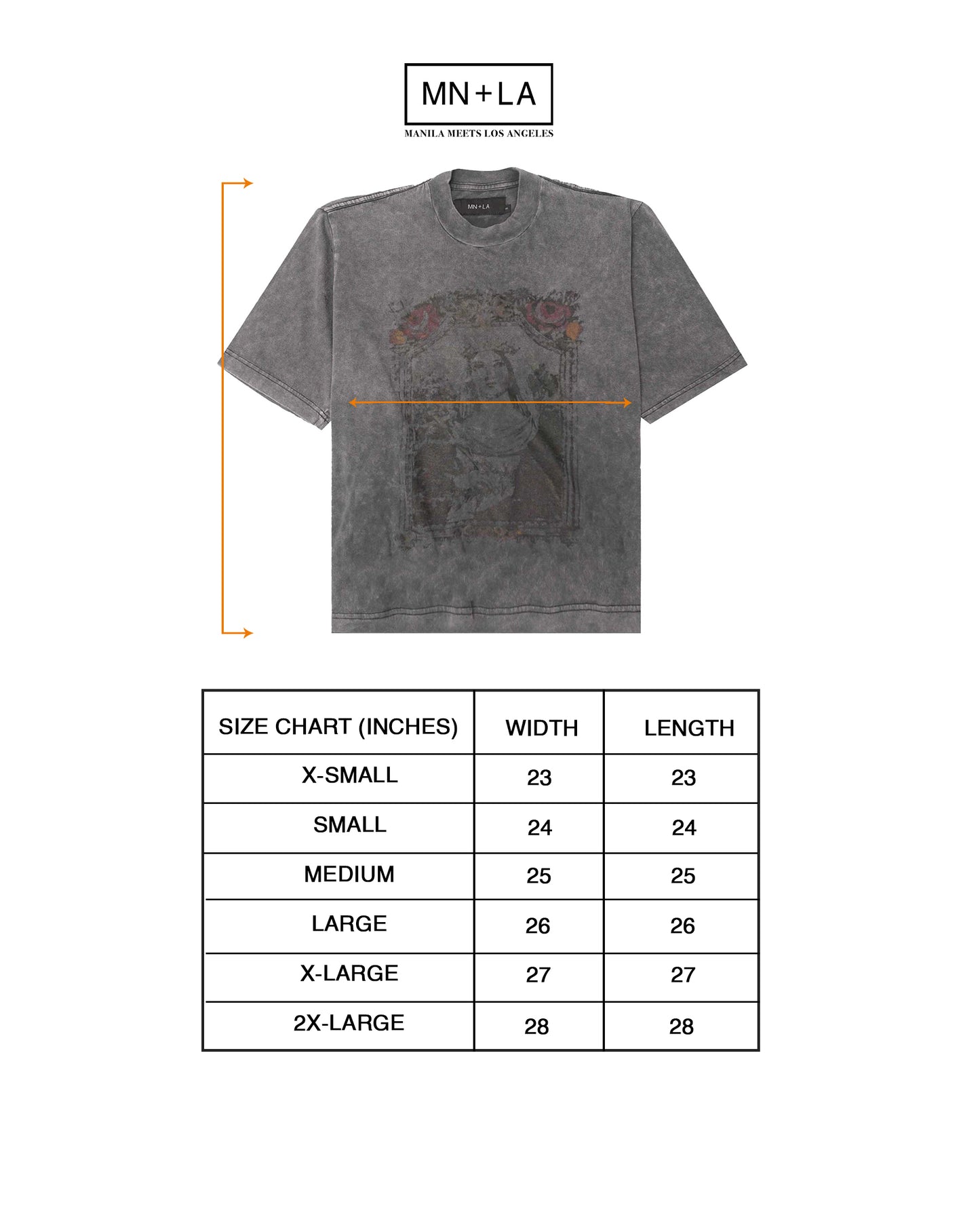 “IMMACULATE” TEE IN SLATE