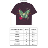 "LEAVE ME ALONE" TEE IN SHADOW PURPLE