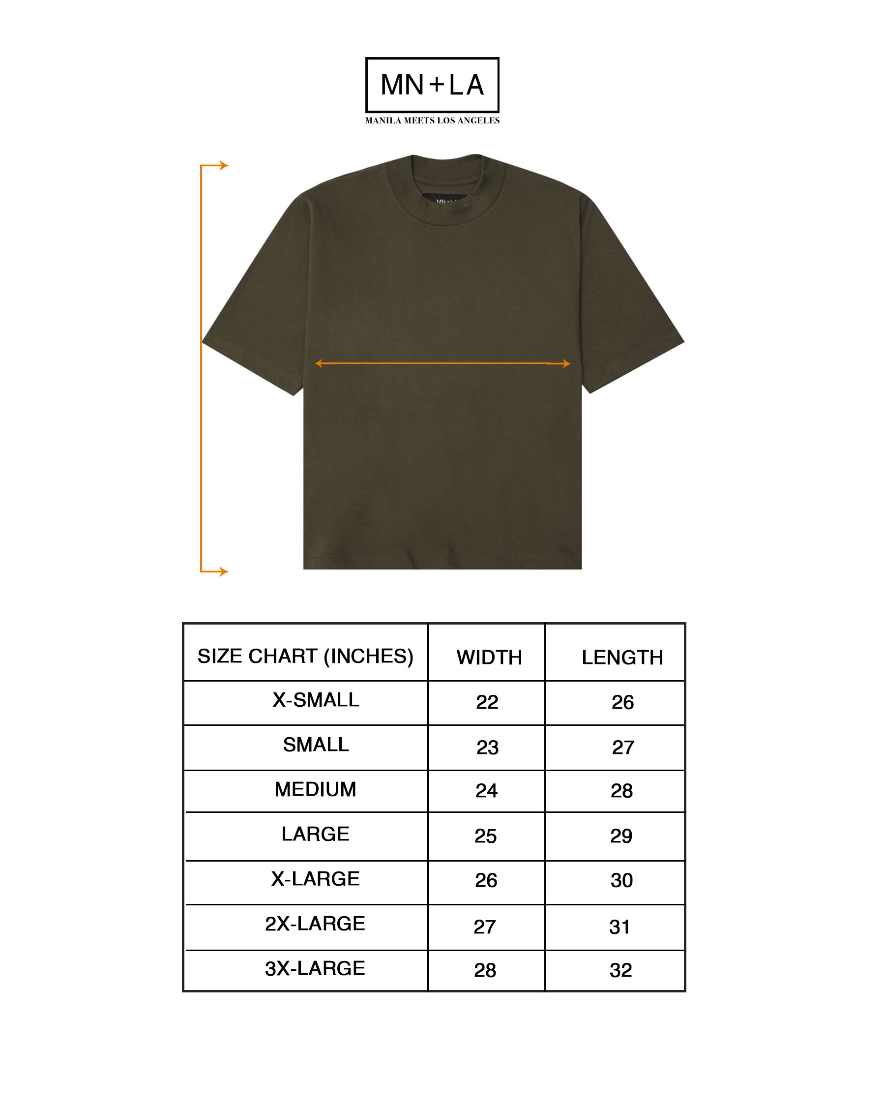 MOCK NECK TEE IN OLIVE – MN+LA