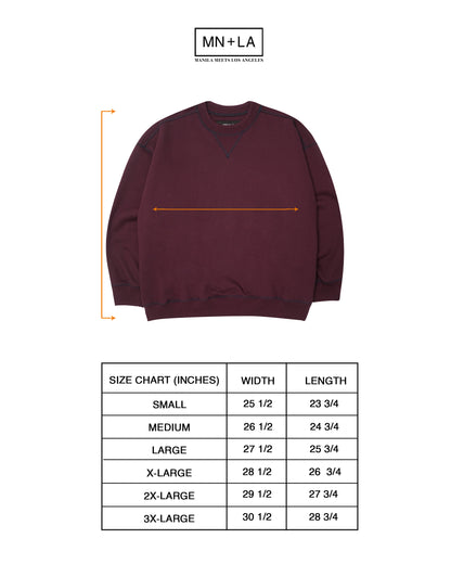 EXO™ MILITIA SWEATSHIRT IN WINE/NAVY