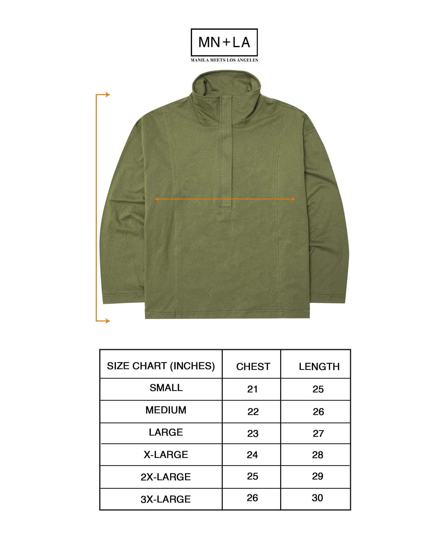QUARTER ZIP L/S TEE IN FERN