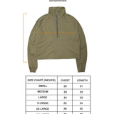 QUARTER ZIP L/S TEE V2 IN OLIVE