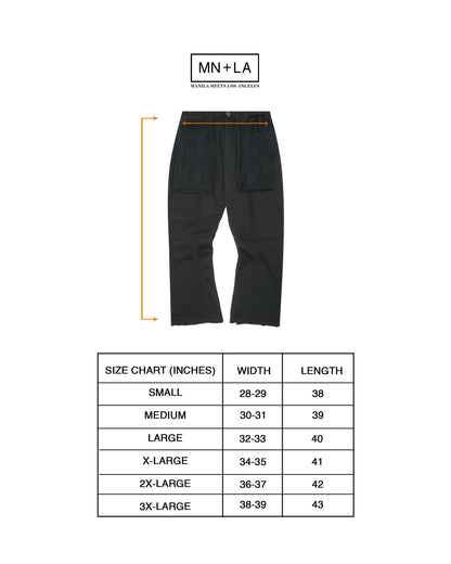 CROSS FORGED PANTS IN CAVIAR