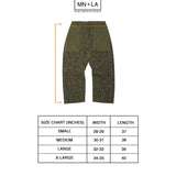 "VINES AND THORNS" OVERPOCKET PHAT PANTS IN OLIVE