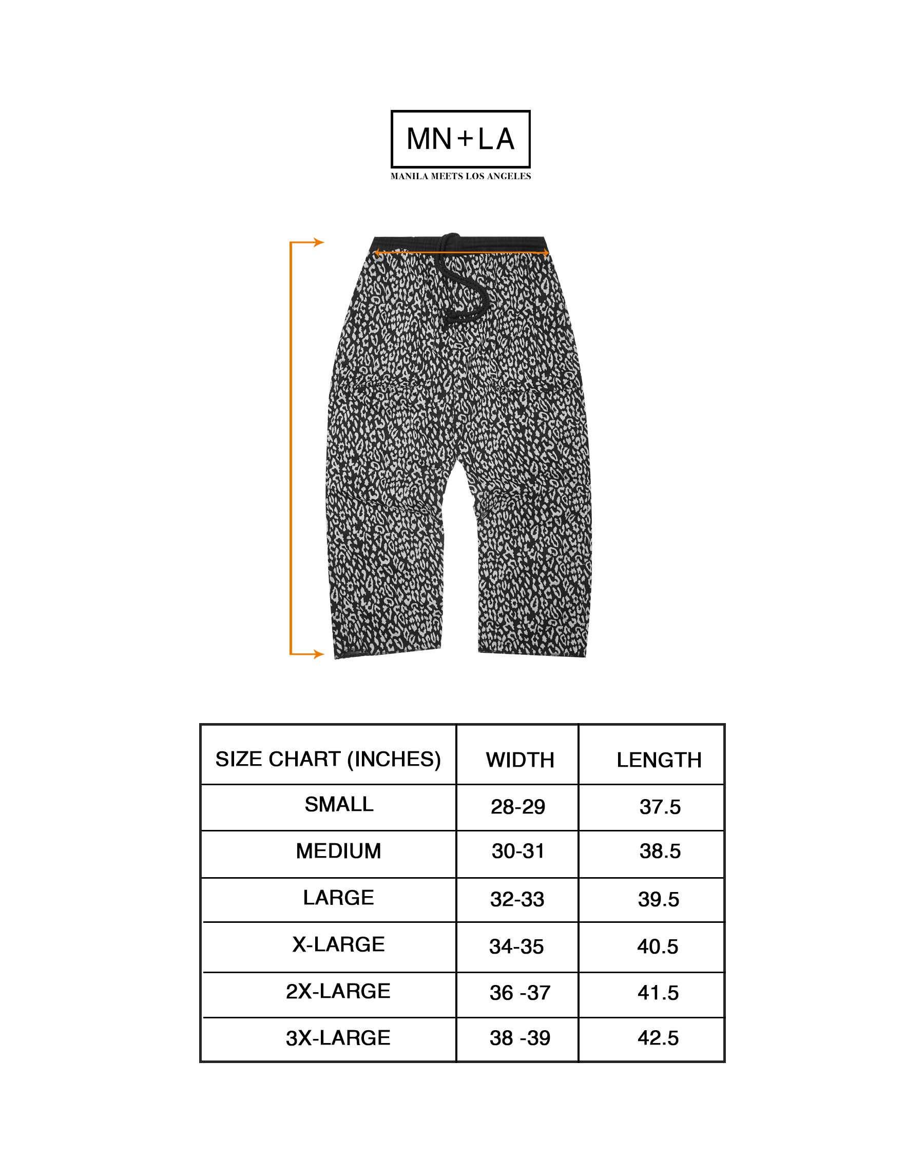 OVERPOCKET PHAT PANTS IN SNOW LEOPARD – MN+LA