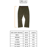 M+ TOWEL BOOTCUT PANTS IN OLIVE