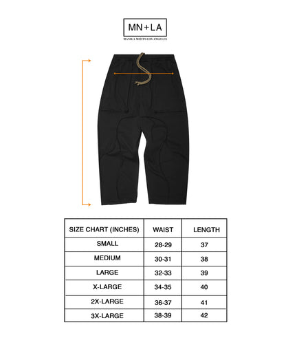 LINEN VEIN PANTS IN GRAPHITE