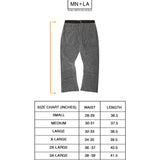 M+ TOWEL BOOTCUT PANTS IN CEMENT
