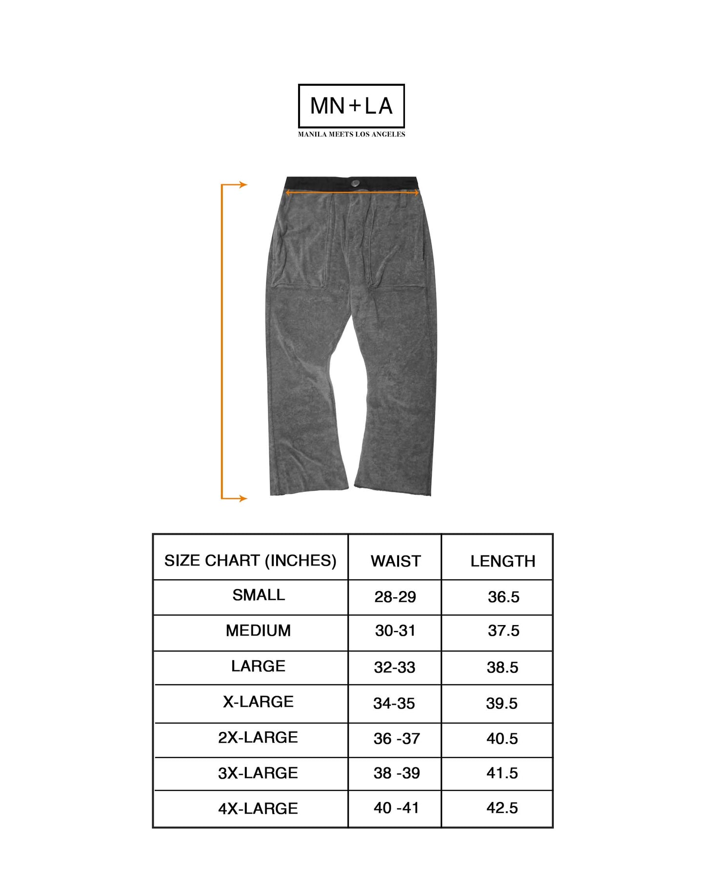 M+ TOWEL BOOTCUT PANTS IN CEMENT