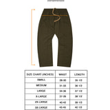 STRIPED PIQUE PLEATED ULTRA WIDE PANTS IN OLIVE
