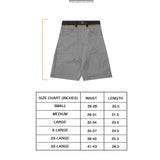 DOUBLE KNEE PHAT SHORTS IN STONE GREY