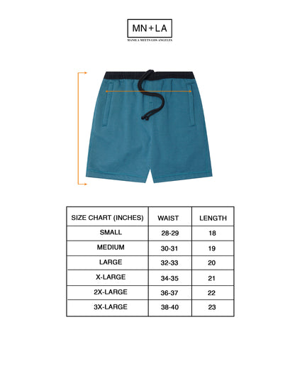 SWEATSHORTS IN DARK TEAL