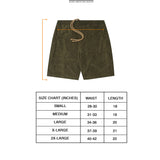 TOWEL TERRY SWEATSHORTS IN OLIVE