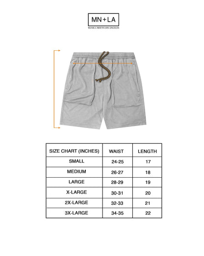 OVERPOCKET MESH SHORT IN STEEL