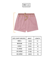 PLEATED HOUSE SHORTS IN LAVENDER