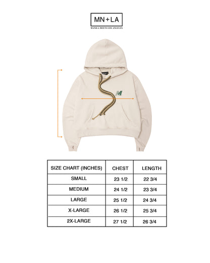 "OUTDOOR EXPLORATION" HOODIE IN OAT