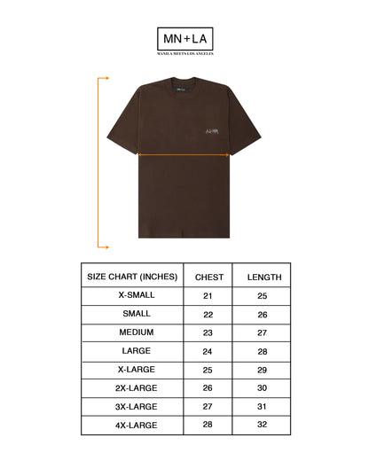 "MERCURIAL" ULTRA HEAVY TEE IN WOOD