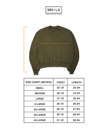 MILITIA SWEATSHIRT IN OLIVE DRAB