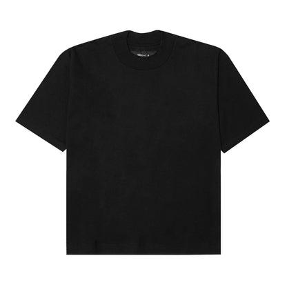 MOCK NECK TEE IN ANTHRACITE
