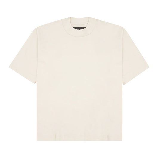 MOCK NECK TEE IN OAT