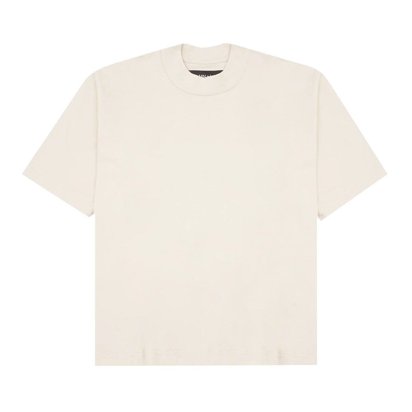 MOCK NECK TEE IN OAT