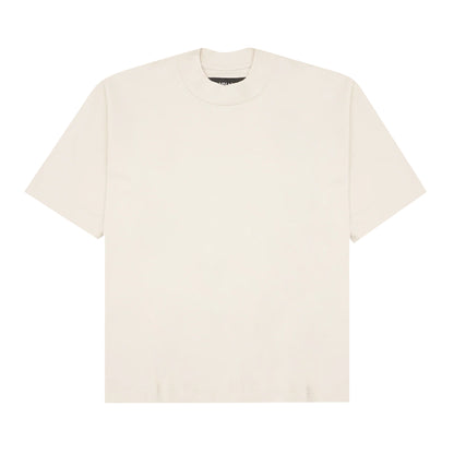 MOCK NECK TEE IN OAT