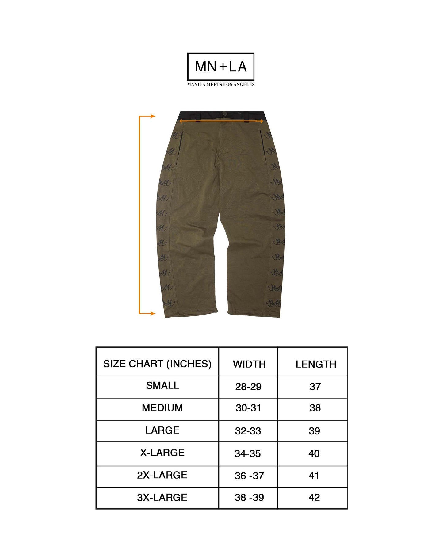 "MULTI M+" PHAT PANTS IN OLIVE