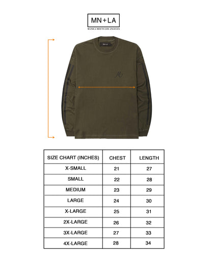 M+ LONGSLEEVE TEE IN OLIVE