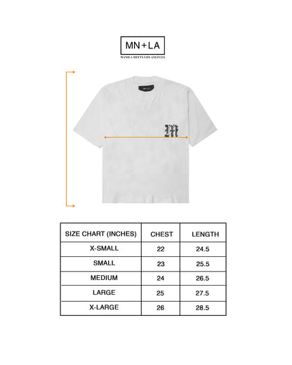 M'$ PAISLEY PATCHWORK MILITIA MOCK NECK TEE IN WHITE