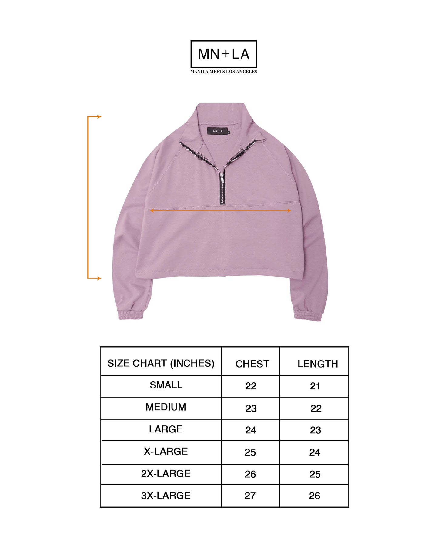 M+ QUARTER ZIP L/S TEE V2 IN LAVENDER