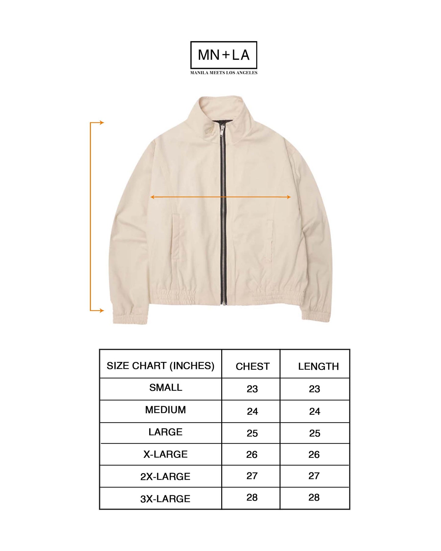 M+ "WAGWAN" JACKET IN BONE