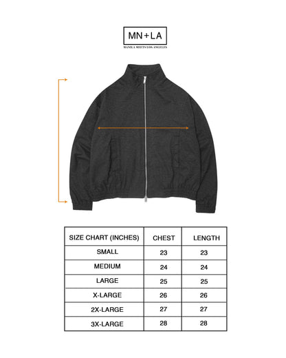 M+ "WAGWAN" JACKET IN MIDNIGHT HEATHER