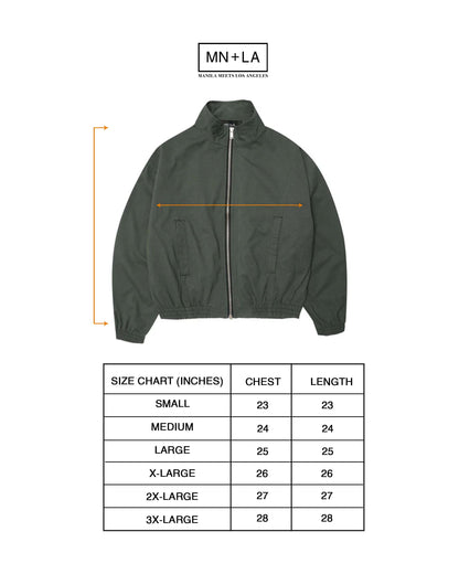 M+ "WAGWAN" JACKET IN MOSS