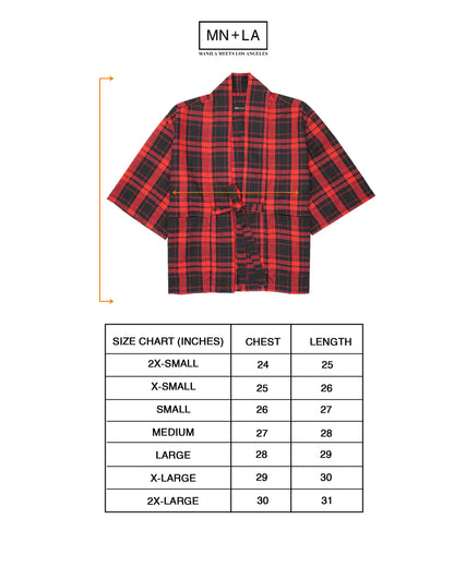 NAVY/RED S/S DRAPE