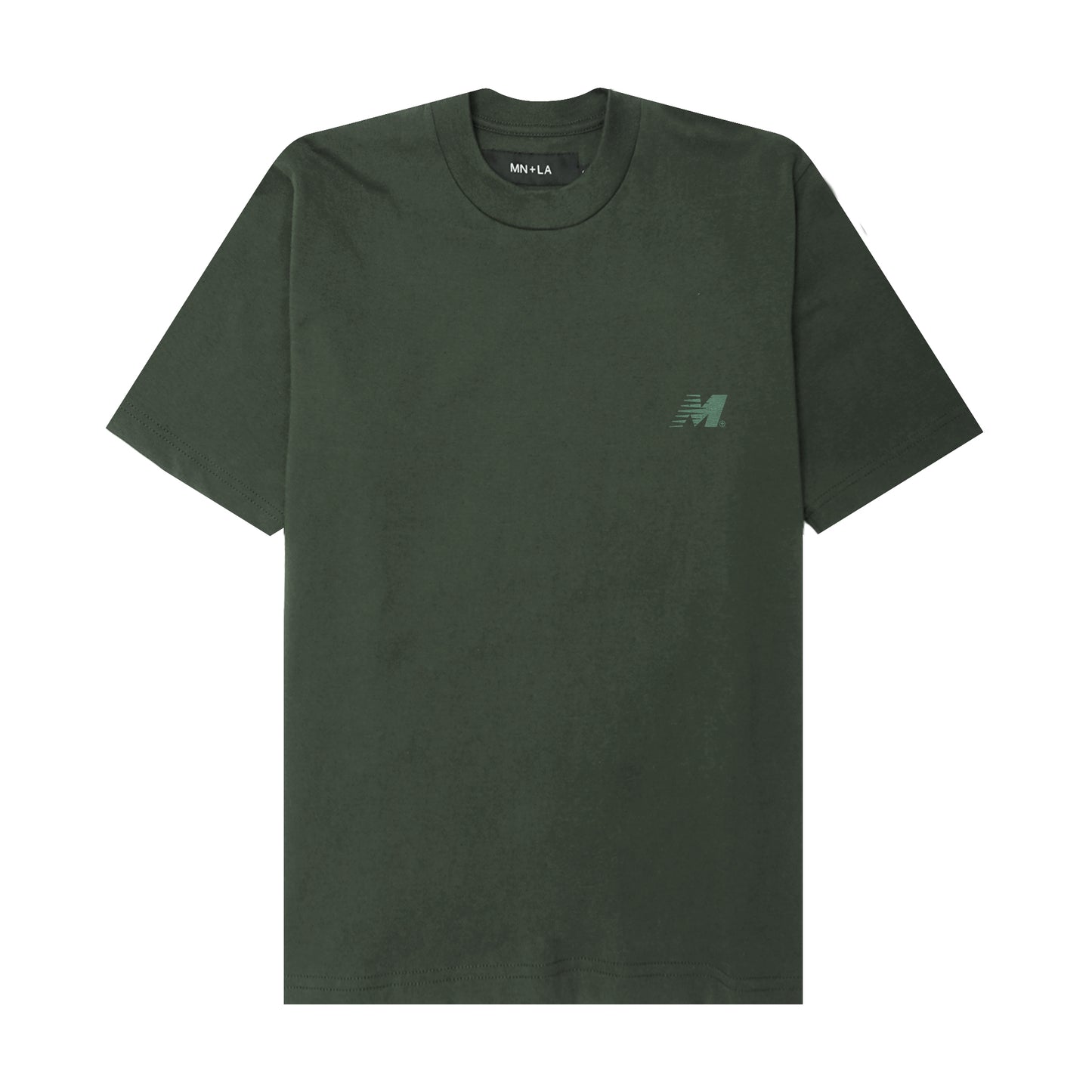"OUTDOOR EXPLORATION" MULTI LOGO TEE IN HUNTER GREEN
