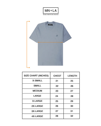 "OUTDOOR EXPLORATION" MULTI LOGO TEE IN GLACIER