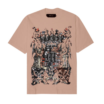 "M"$ DYNASTY" TEE IN WHEAT