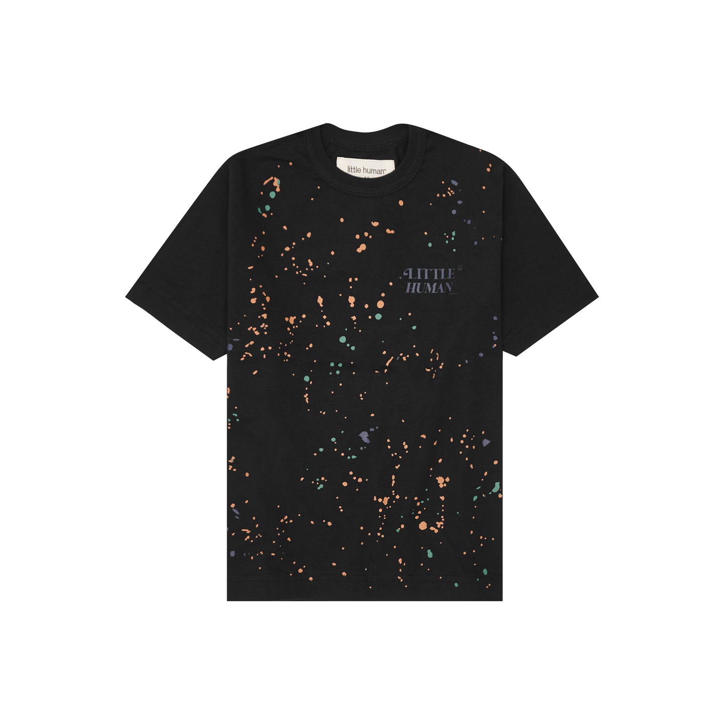 "PAINT SPLAT" LITTLE HUMAN™ TEE IN CAVIAR