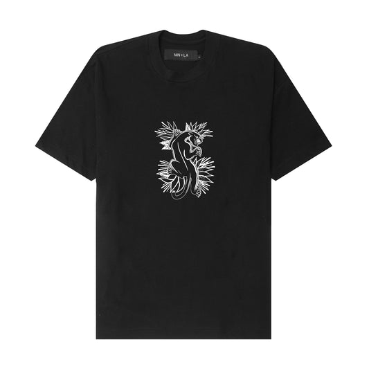 "PANTHER" TEE IN ANTHRACITE