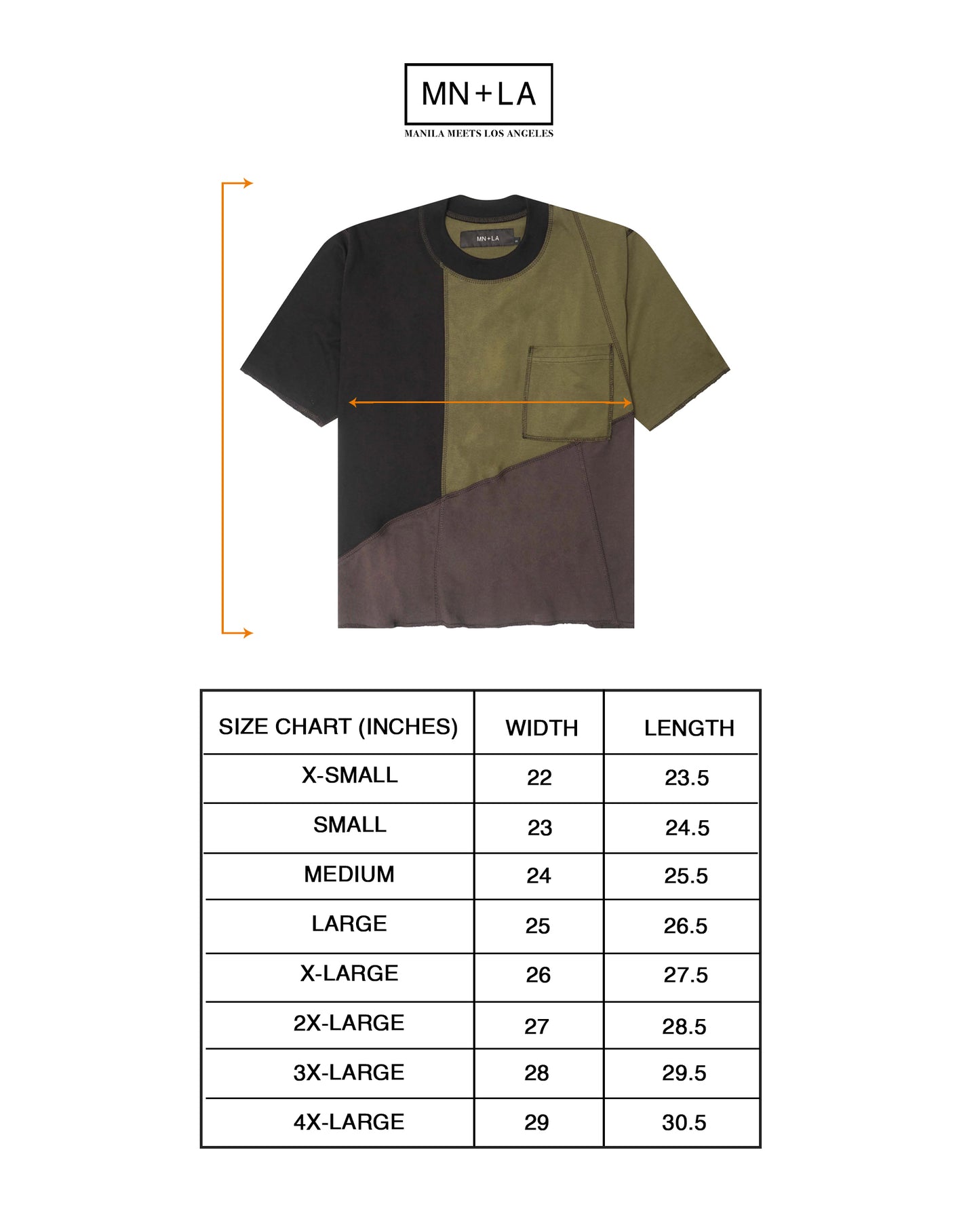"PATCHWORK" POCKET TEE IN TERRAIN