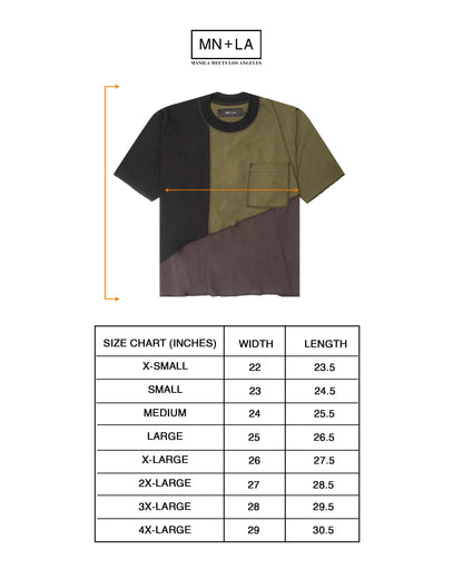 "PATCHWORK" POCKET TEE IN TERRAIN