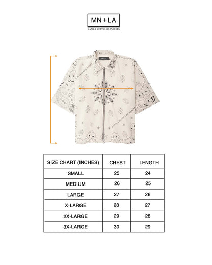 "PEACE PAISLEY" CHORE SHIRT IN OAT