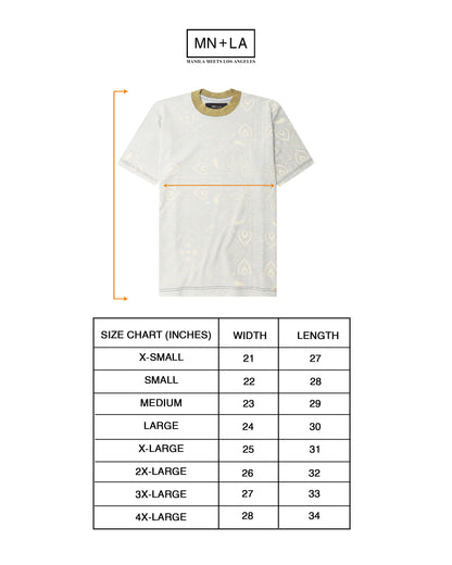 PEACE PAISLEY OVERSIZED TEE IN STEEL OAT