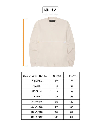 PIQUE MILITIA LONGSLEEVE TEE IN OAT