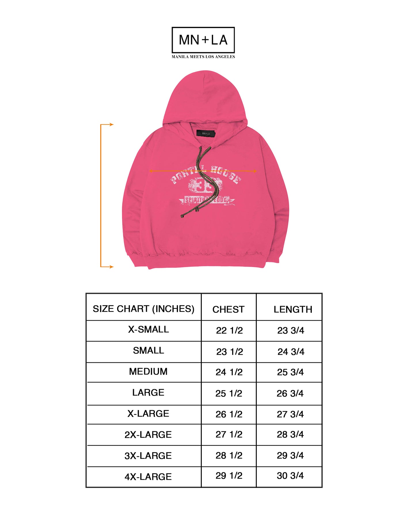 "PORTAL HOUSE 33" HOODIE IN STATIC PINK