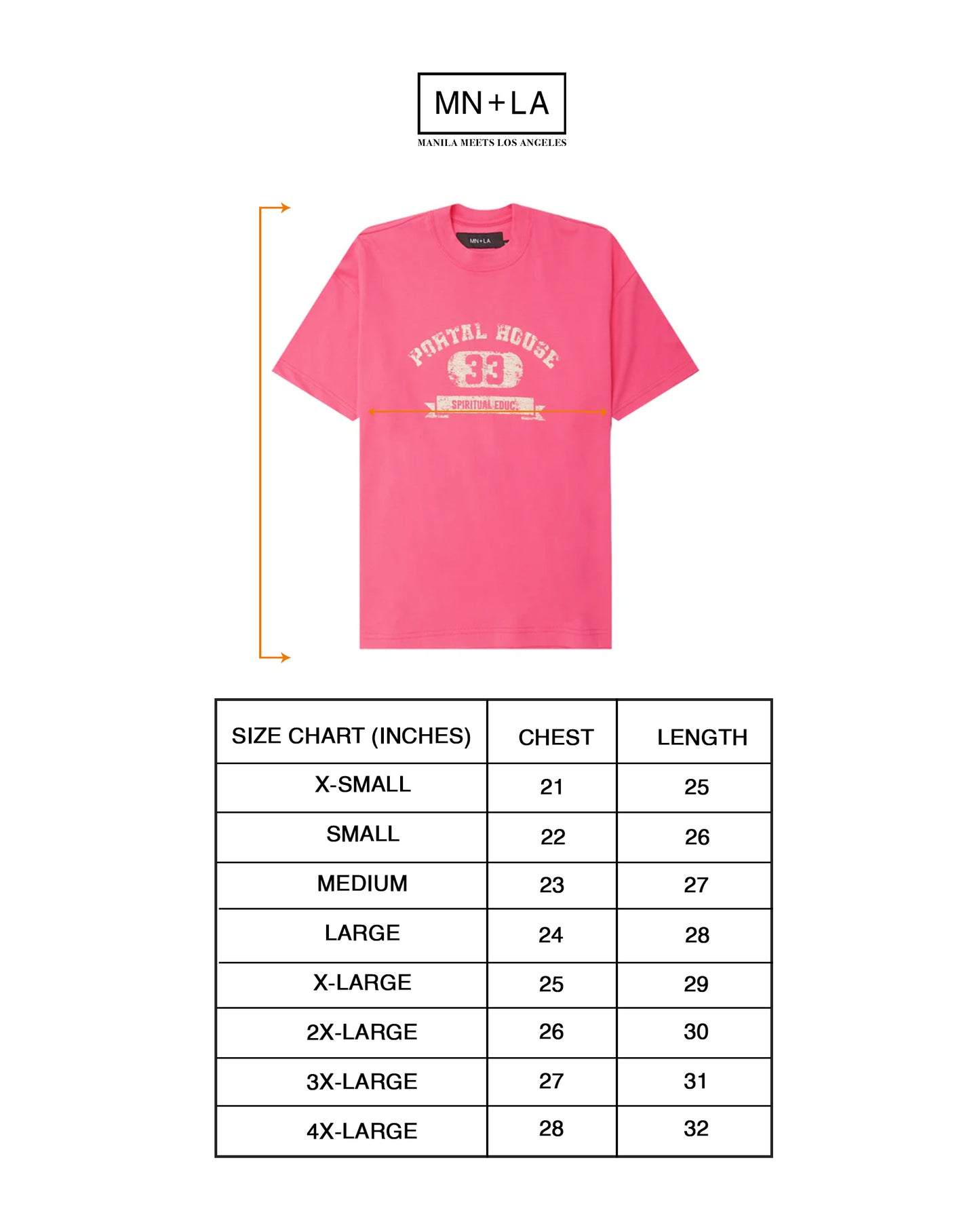 "PORTAL HOUSE 33" ULTRA HEAVY TEE IN STATIC PINK