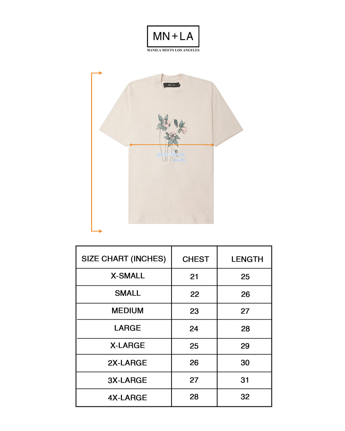 "QUOD TANGO, MUTO" ULTRA HEAVY TEE IN OAT